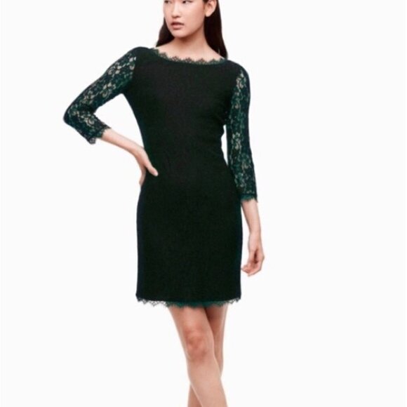 Aritzia Babaton Rafael Lace Mini Dress in Burgundy Red size 2 - Picture 2 of 16